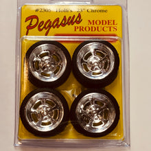 Load image into Gallery viewer, Pegasus 1/24 Rim &amp; Tire Set 2305 "Holli's" 23" Chrome (4)