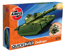 Load image into Gallery viewer, Airfix QuickBuild Snap British Challenger Green J6022