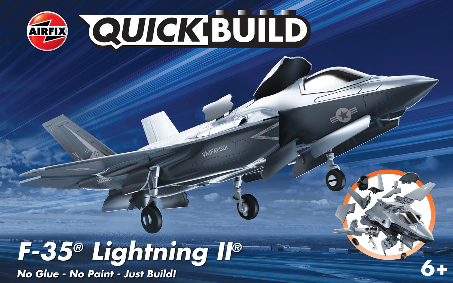 Airfix QuickBuild Snap US F-35 Lightning II J6040' – Burbank's