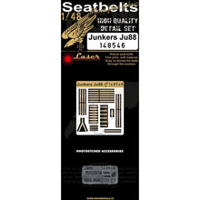 Load image into Gallery viewer, HGW 1/48 German Ju-88 Microplastic Foil/Photoetch Seatbelts 148546