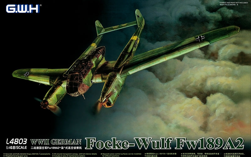 Great Wall Hobby 1/48 German Fw189A Uhu L4803 – Burbank's House of