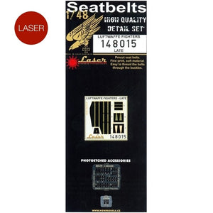 HGW 1/48 German Luftwaffe (Late) Microcloth/Photoetch Seatbelts 148015