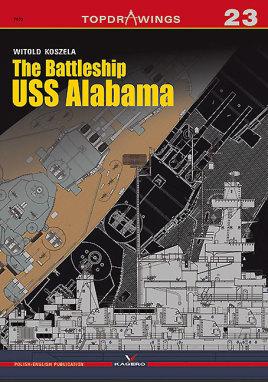 Kagero Top Drawings 23: USS Alabama Battleship 7023C