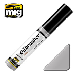 Ammo by Mig AMIG3509 Oilbrusher Medium Grey