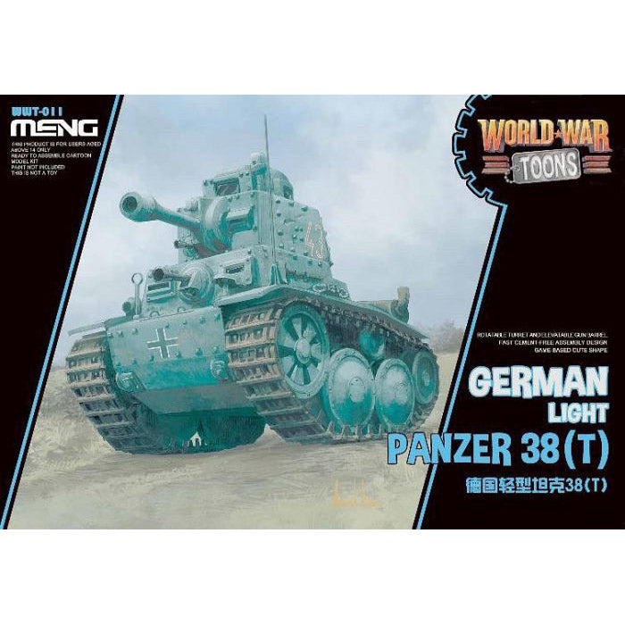 Meng Kids World War Toons Snaptite German Panzer 38(T) WWT-011