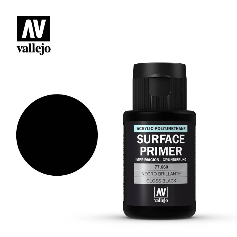 Vallejo Surface Primer 77.660 Gloss Black 32ml