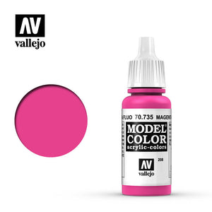 Vallejo Model Color (208) 70.735 Fluorescent Magenta 17ml
