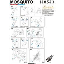 Load image into Gallery viewer, HGW 1/48 British Mosquito Microplastic/Photoetch Seatbelts 148543