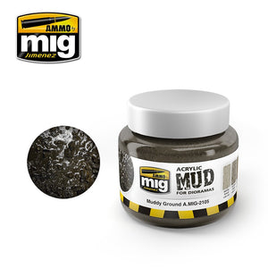 Ammo by Mig AMIG2105 Acrylic Mud for Dioramas Muddy Ground 250 ml.