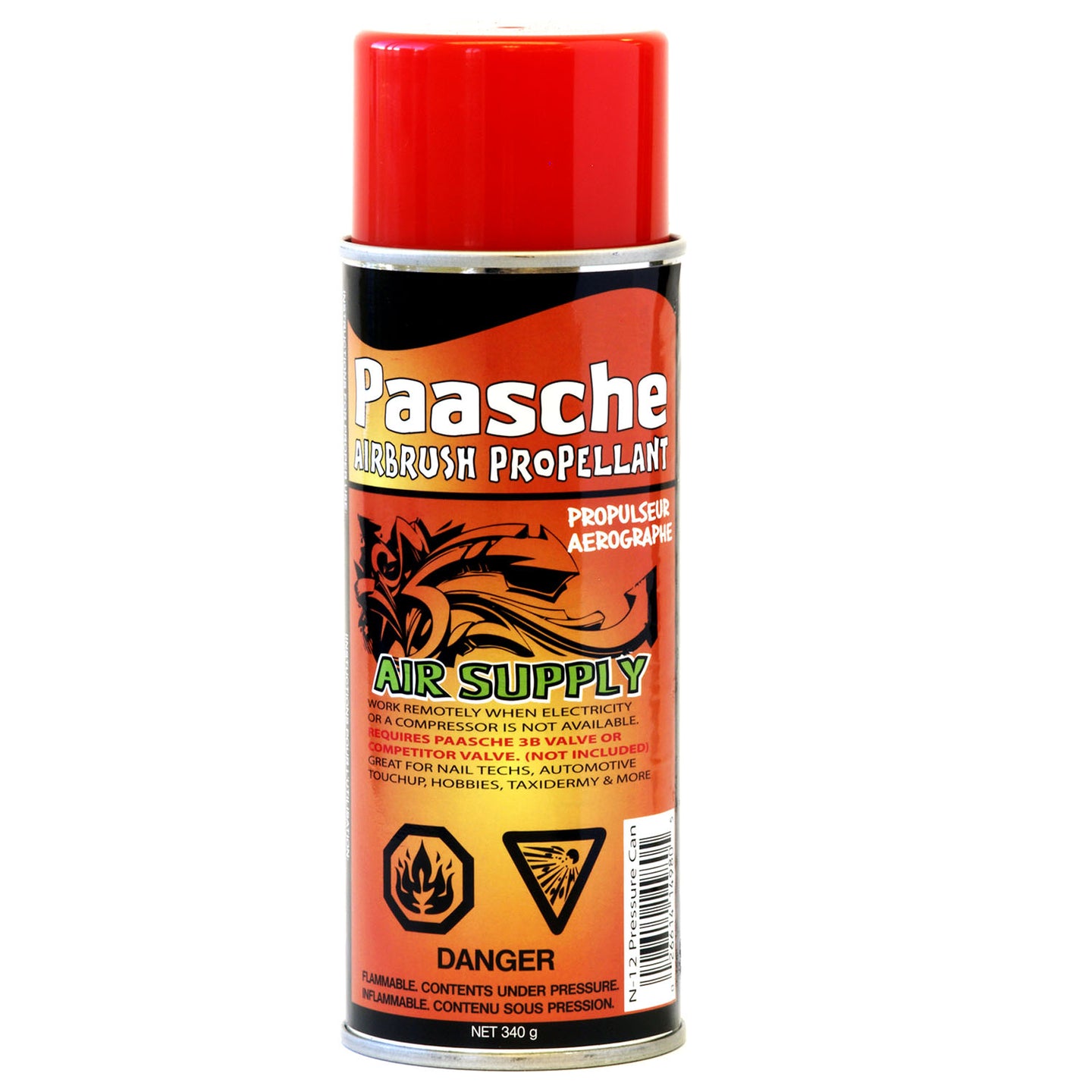 Paasche Airbrush Propellant Air Can 12oz N12