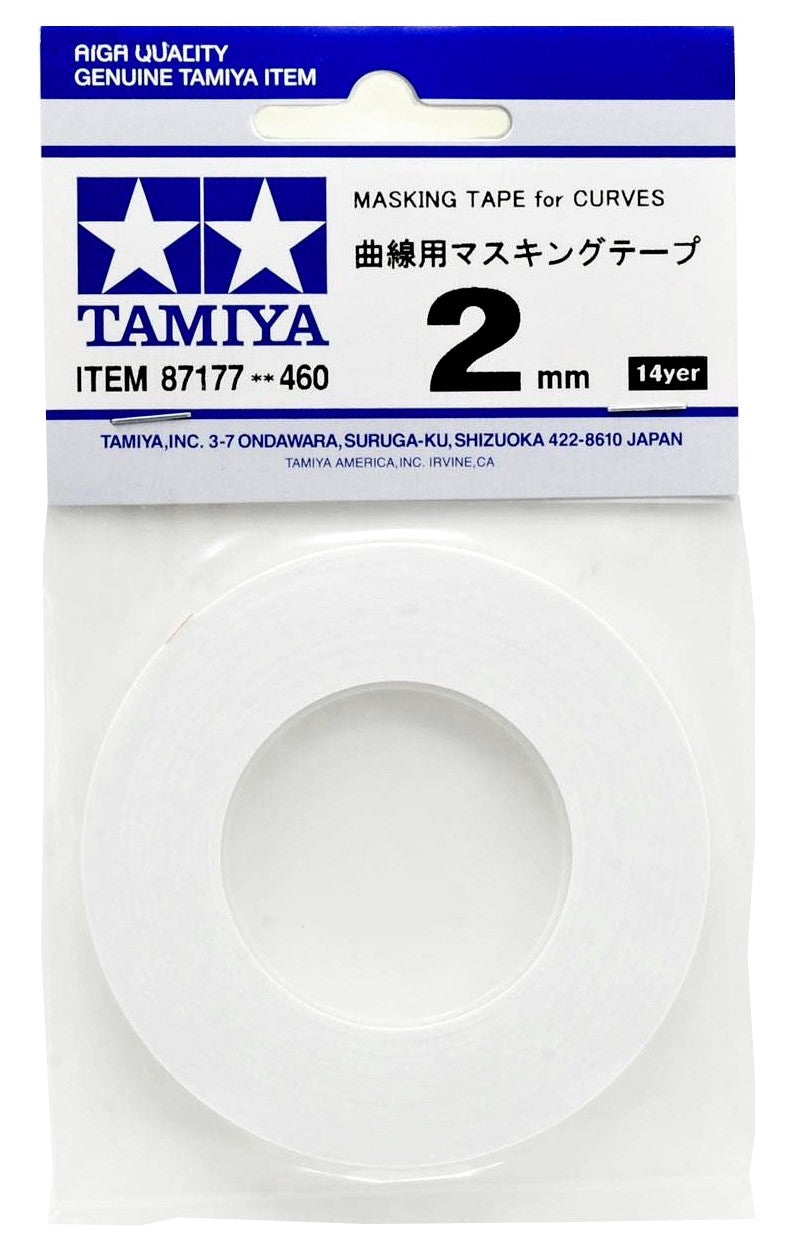 Tamiya 87177 Masking Tape for Curves 2mm x 20m