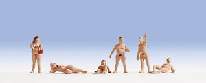 Noch 1/87 HO "Nudists" (6) Figure Set 15843