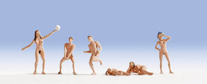 Noch 1/87 HO "Nudists" (6) Figure Set 15844