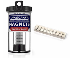 Magcraft 606 - 20 Cube Magnets 0.250"