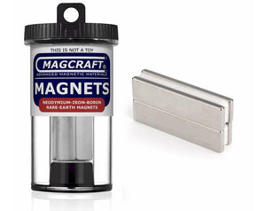Magcraft 635 - Block Magnets 2.0"x0.5"x0.125"