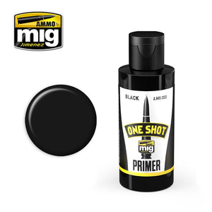 Ammo by Mig AMIG2023 Acrylic One Shot Primer Black