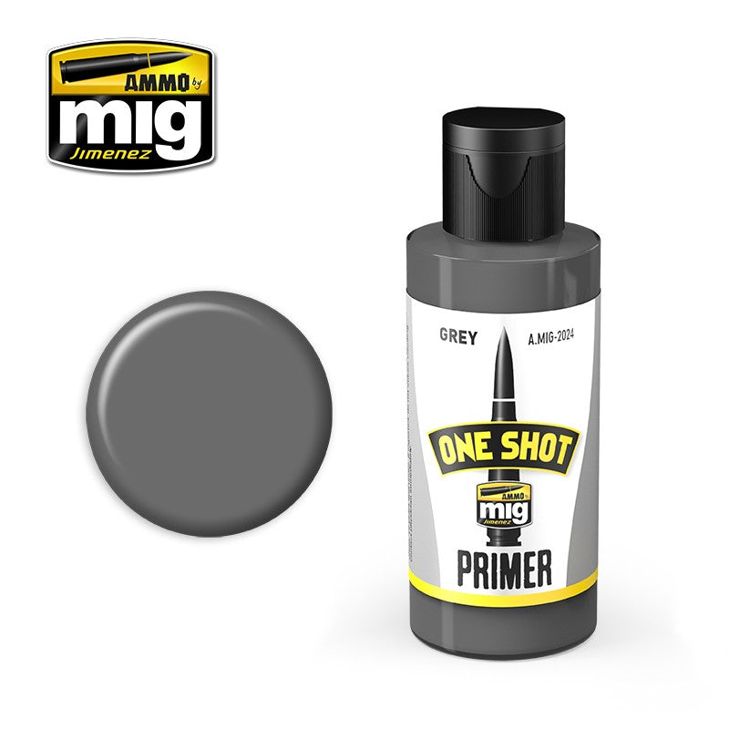 Ammo by Mig AMIG2024 Acrylic One Shot Primer Grey