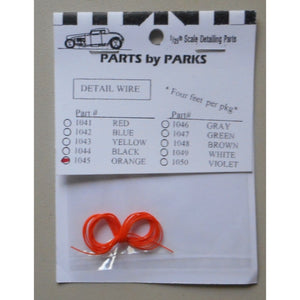 Parts by Parks 1/25 Detail Wire Orange 1045