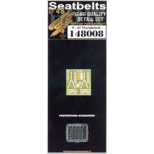 Load image into Gallery viewer, HGW 1/48 US P-47 Thunderbolt Microplastic Foil/Photoetch Seatbelts 148008