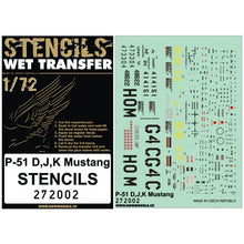 Load image into Gallery viewer, HGW 1/72 US P-51D/K Mustang Stencils 272002