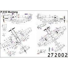 Load image into Gallery viewer, HGW 1/72 US P-51D/K Mustang Stencils 272002