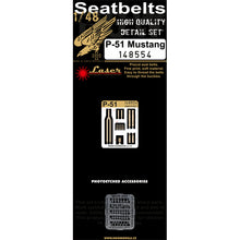 Load image into Gallery viewer, HGW 1/48 US P-51 Mustang Microcloth/Photoetch Seatbelts 148554