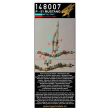Load image into Gallery viewer, HGW 1/48 US P-51D Mustang Microplastic Foil/Photoetch Seatbelts 148007