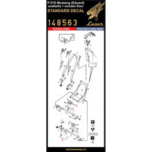 Load image into Gallery viewer, HGW 1/48 US P-51D Mustang Microcloth/Photoetch Seatbelts + Wooden Floor 148563