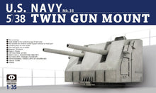 Load image into Gallery viewer, Pig Model 1/35 US Navy Mk.38 5"/38 Twin Gun Mount 35-001