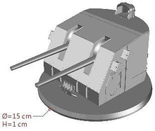 Load image into Gallery viewer, Pig Model 1/35 US Navy Mk.38 5"/38 Twin Gun Mount 35-001