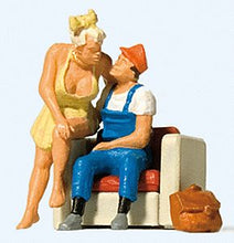 Load image into Gallery viewer, Preiser 1/87 HO Home From A Busy Work Day 28182