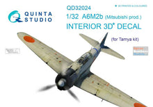 Load image into Gallery viewer, Quinta Studio 1/48 Interior 3D Decal Japanese A6M2B Mitsubishi Zero (TAM) QD32024