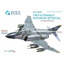 Load image into Gallery viewer, Quinta Studio 1/48 Interior 3D Decal US F-4J Phantom II (ZKM) QD48055