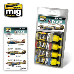 Ammo by Mig AMIG7225 RAF Desert WWII  Colors Paint Set