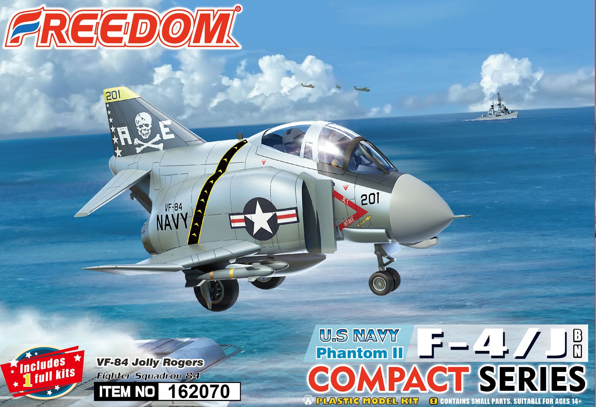 Freedom Compact Series US F-4J Phantom II US Navy VF-84 Jolly