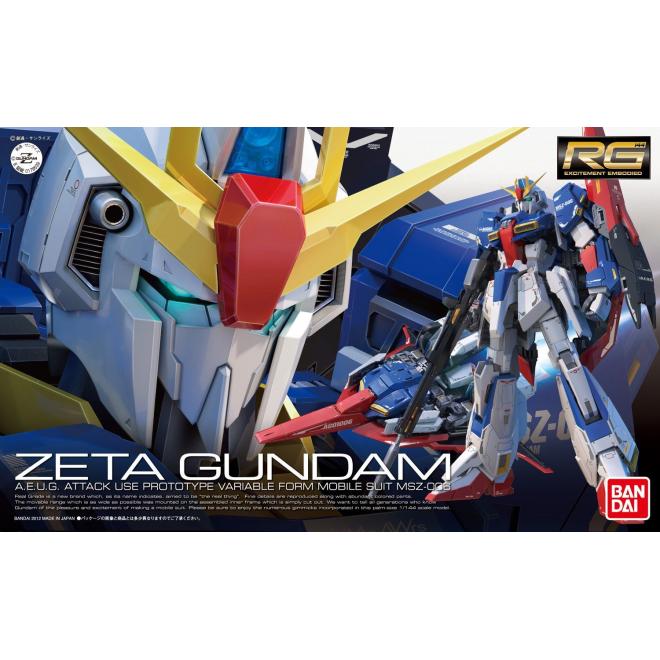 RGガンダムセット Bandai 1/144 RG #10 Zeta Gundam MSZ-006 5061599 – Burbank's House