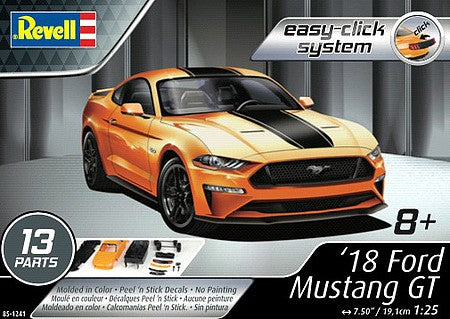 Revell Easy-Click 1/25 Ford Mustang GT 2018 851241