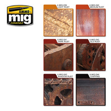 Load image into Gallery viewer, Ammo by Mig AMIG7106 Rust Effects Colors Set (6)