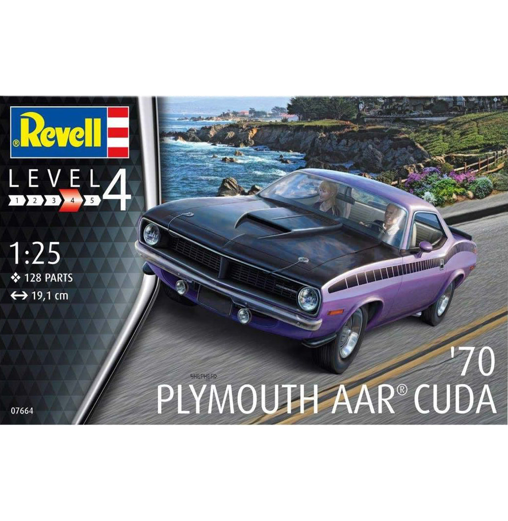 Revell 1/25 Plymouth AAR Cuda 1970 07664 – Burbank's House of Hobbies