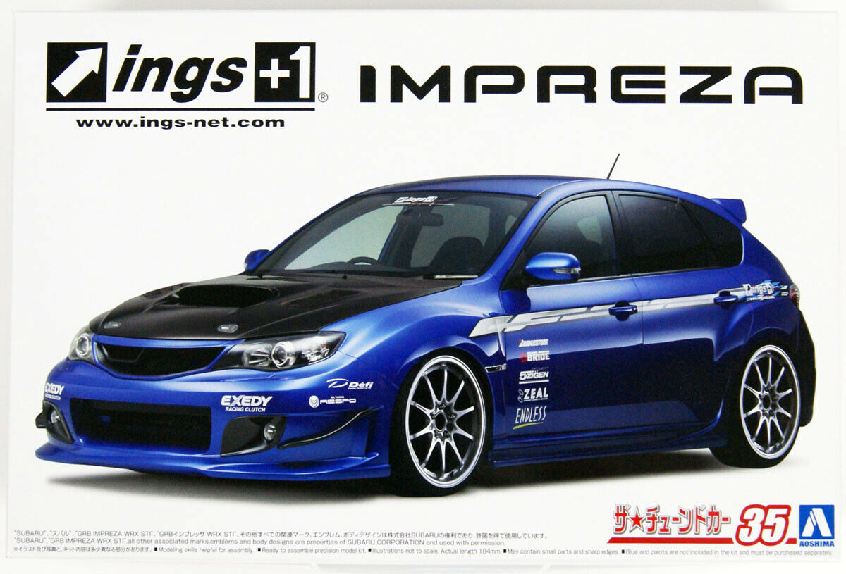 Aoshima 1/24 Subaru Impreza Ings +1 20064 – Burbank's House of Hobbies