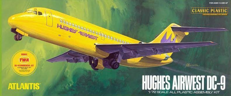 Atlantis 1/72 Hughes Airwest DC-9 AMC-6004 – Burbank's House of
