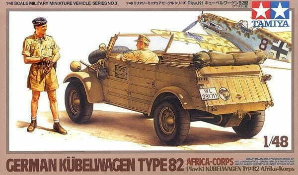 Tamiya 1/48 German Kubelwagen Type 82 Africa Corps 32503