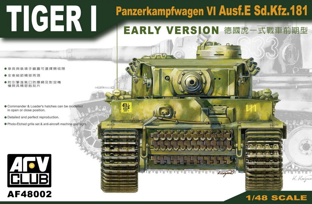 AFV Club 1/48 German SdKfz.181 Tiger I Early Version AF48002