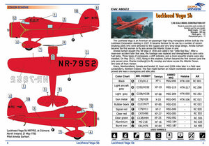Dora Wings 1/48 Lockheed Vega 5B 48022