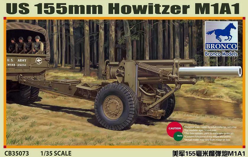Bronco 1/35 US M1A1 155mm Howitzer 35073