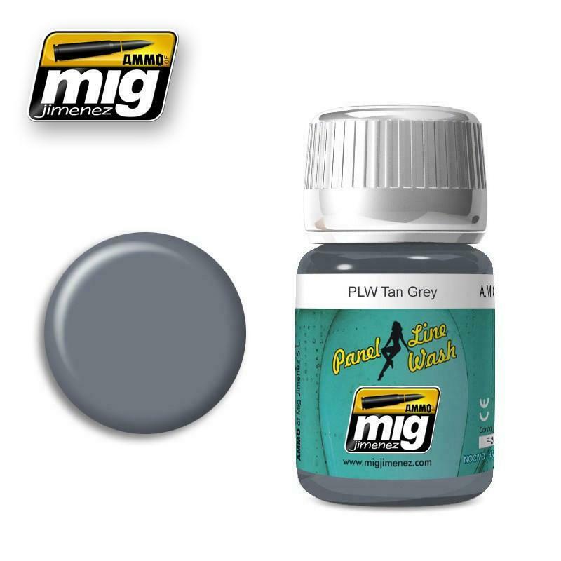 Ammo by Mig AMIG1610 Panel Line Wash Tan Grey