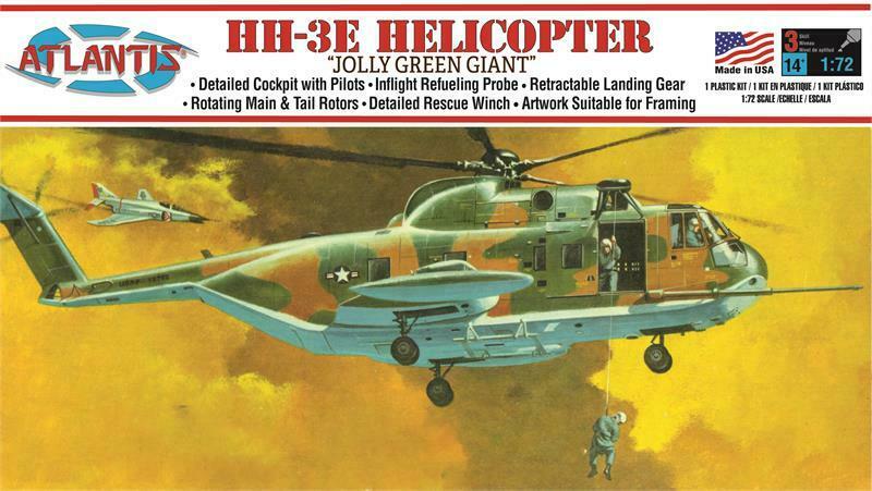 Atlantis 1/72 US Bell HH-3E Helicopter Jolly Green Giant  A505