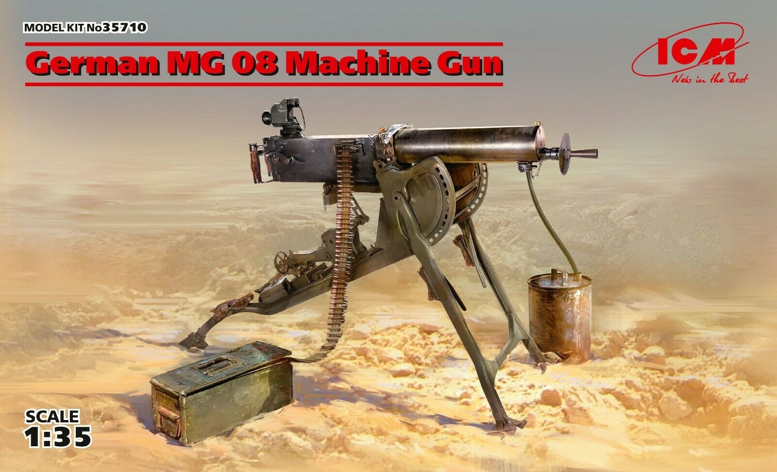 ICM 1/35 German MG 08 Machine Gun 35710 – Burbank's House of Hobbies