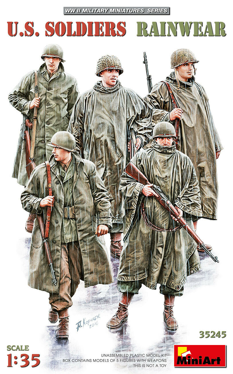 Miniart 1/35 US Soldiers In Rainwear 35245