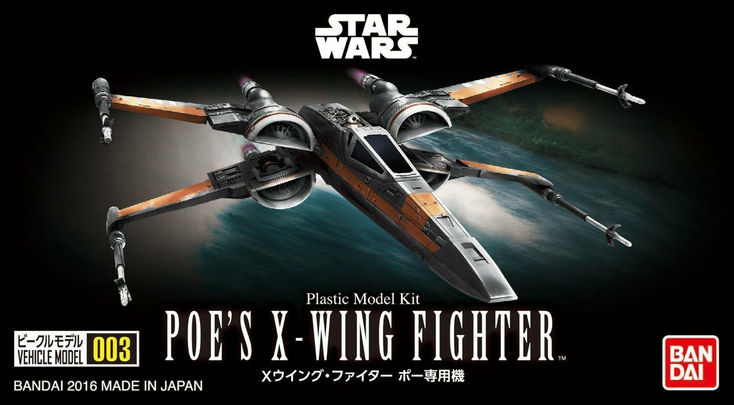 Bandai Star Wars Vehicle Model 003 Poe's X-Wing FIghter 0206319